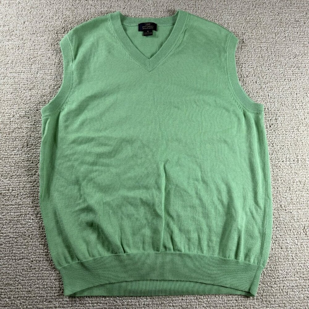 Brooks Brothers 346 Supima Cotton Sweater Best Green Men’s Size Medium